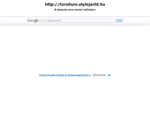 Tablet Screenshot of furniture.stylejacht.hu
